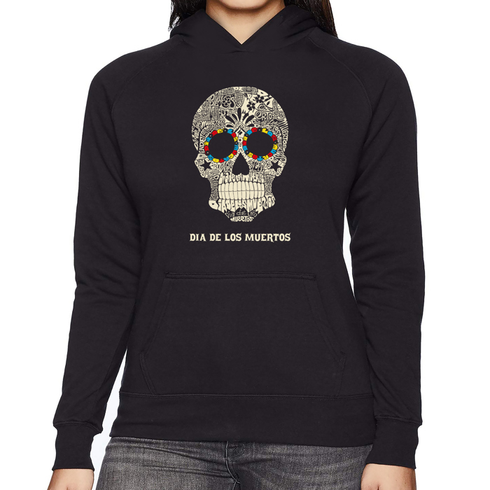 Dia De Los Muertos - Women's Word Art Hooded Sweatshirt
