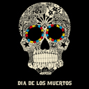  Dia De Los Muertos - Women's Word Art Hooded Sweatshirt