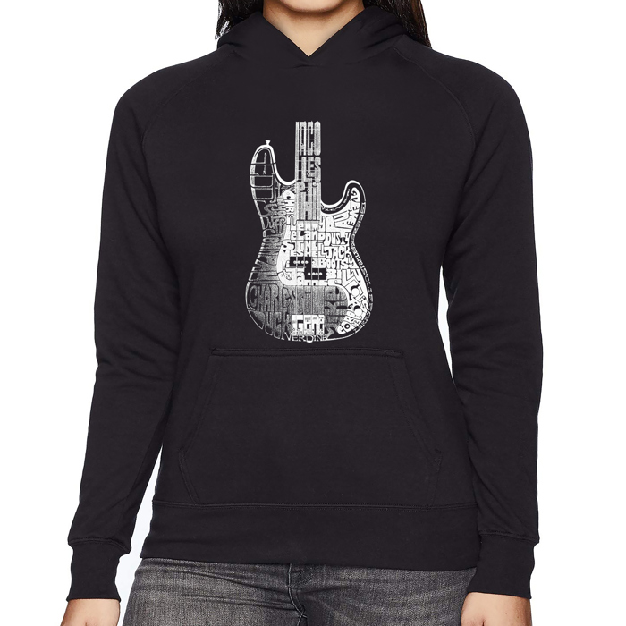 Bass Guitar - Women's Word Art Hooded Sweatshirt