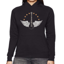 Black Large Country Female Singers - Women's Word Art Hooded Sweatshirt