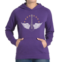 Purple Large Country Female Singers - Women's Word Art Hooded Sweatshirt