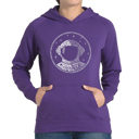 Purple XL I Need My Space Astronaut - Women's Word Art Hooded Sweatshirt
