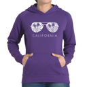  California Shades - Women's Word Art Hooded Sweatshirt