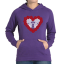 Purple Medium Til Death Do Us Part - Women's Word Art Hooded Sweatshirt