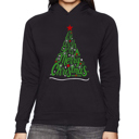 Black Medium We Wish You A Merry Christmas - Women's Word Art Hooded Sweatshirt