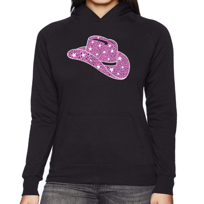 Cowgirl Hat - Women's Word Art Hooded Sweatshirt