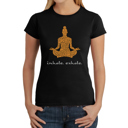  Women's Word Art T-Shirt - Inhale Exhale