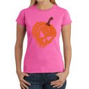  Evil Pumpkin - Women's Word Art T-Shirt
