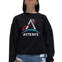 Black XXXL NASA Artemis Logo - Women's Word Art Crewneck Sweatshirt