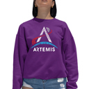 Pink XXXL NASA Artemis Logo - Women's Word Art Crewneck Sweatshirt