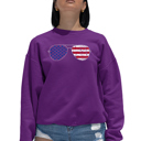 Pink XXL Americana Sunglasses - Women's Word Art Crewneck Sweatshirt