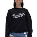 Black XL Brooklyn Neighborhoods - Women's Word Art Crewneck Sweatshirt