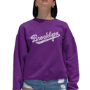 Pink Small Brooklyn Neighborhoods - Women's Word Art Crewneck Sweatshirt