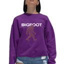 Pink XL Bigfoot - Women's Word Art Crewneck Sweatshirt