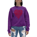 Pink Small Crazy Little Thing Called Love - Women's Word Art Crewneck Sweatshirt