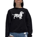 Black XXXL Dachshund - Women's Word Art Crewneck Sweatshirt