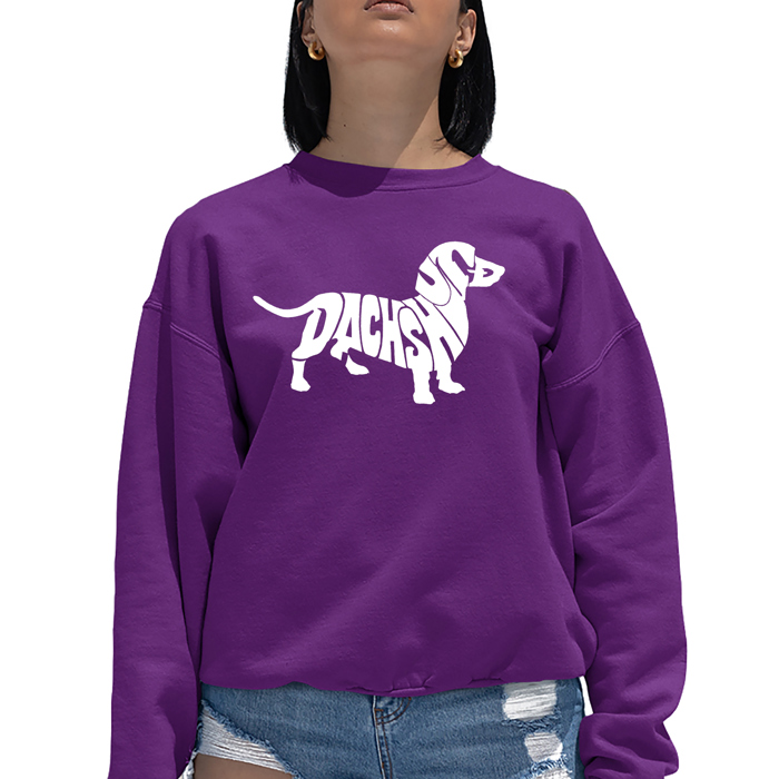 Dachshund - Women's Word Art Crewneck Sweatshirt