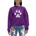 Pink Large Dog Mom - Women's Word Art Crewneck Sweatshirt
