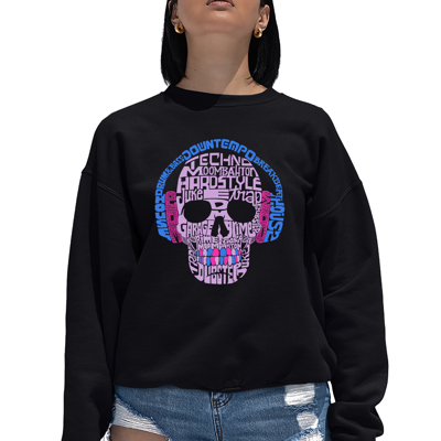 Styles Of Edm Music - Women's Word Art Crewneck Sweatshirt