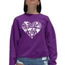 Pink XL Halloween Heart - Women's Word Art Crewneck Sweatshirt