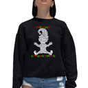 Black XXXL Christmas Elf - Women's Word Art Crewneck Sweatshirt