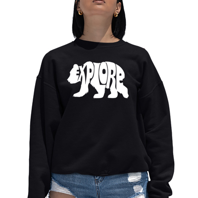 Explore - Women's Word Art Crewneck Sweatshirt