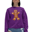 Pink Small Gingerbread - Women's Word Art Crewneck Sweatshirt