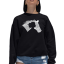  Girl Horse - Women's Word Art Crewneck Sweatshirt