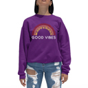  Good Vibes - Women's Word Art Crewneck Sweatshirt