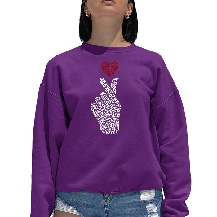K-Pop - Women's Word Art Crewneck Sweatshirt