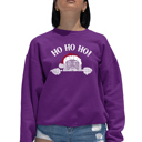 Pink XXXL Peeking Santa - Women's Word Art Crewneck Sweatshirt