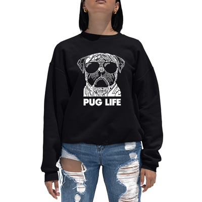 Pug Life - Women's Word Art Crewneck Sweatshirt