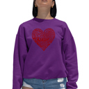 Pink Large Love Yourself - Women's Word Art Crewneck Sweatshirt