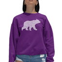 Pink Medium Mama Bear - Women's Word Art Crewneck Sweatshirt