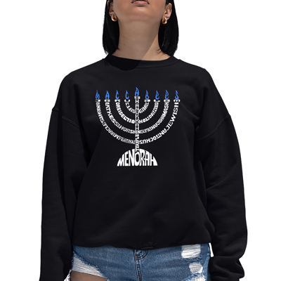 Menorah - Women's Word Art Crewneck Sweatshirt