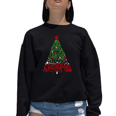 Have Yourself A Merry Little Christmas - Women's Word Art Crewneck Sweatshirt