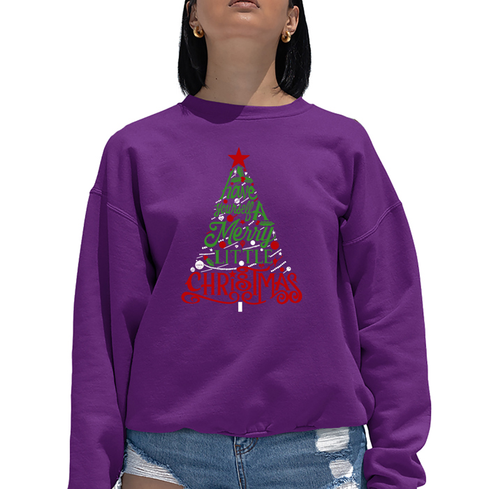 Have Yourself A Merry Little Christmas - Women's Word Art Crewneck Sweatshirt