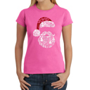 Pink XXL Santa Pics - Women's Word Art T-Shirt