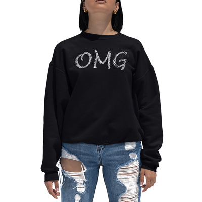 Omg - Women's Word Art Crewneck Sweatshirt