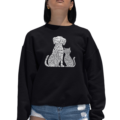 Dogs And Cats - Women's Word Art Crewneck Sweatshirt
