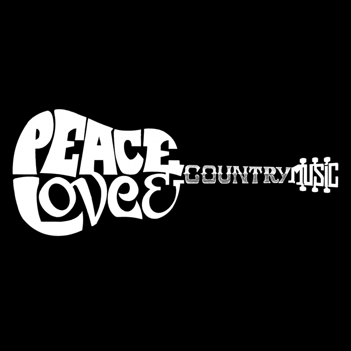 Peace Love Country - Women's Word Art Crewneck Sweatshirt