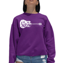 Pink Small Peace Love Country - Women's Word Art Crewneck Sweatshirt