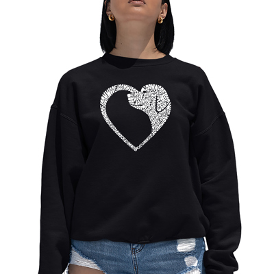 Dog Heart - Women's Word Art Crewneck Sweatshirt