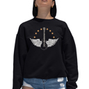 Black Small Country Female Singers - Women's Word Art Crewneck Sweatshirt