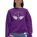 Pink Medium Country Female Singers - Women's Word Art Crewneck Sweatshirt