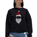 Black XXL Santa Claus - Women's Word Art Crewneck Sweatshirt