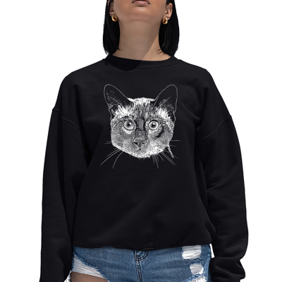 Siamese Cat - Women's Word Art Crewneck Sweatshirt