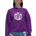 Pink Large Siamese Cat - Women's Word Art Crewneck Sweatshirt