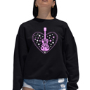 Black Medium It's A Love Story - Women's Word Art Crewneck Sweatshirt