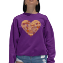  Thanksgiving Heart - Women's Word Art Crewneck Sweatshirt